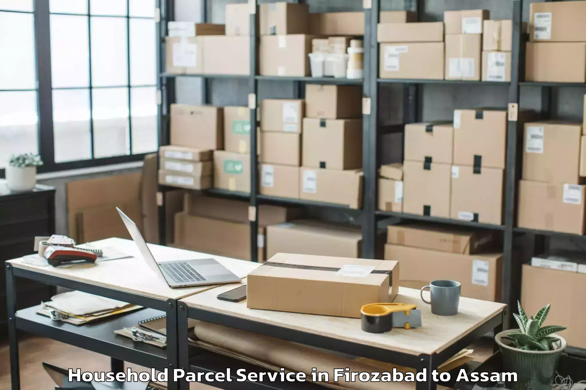 Top Firozabad to Dhubri Household Parcel Available